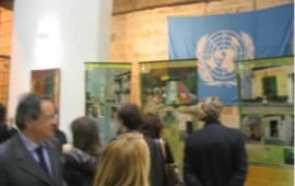 lo stand dell’ O.N.U. Programma Nazioni Unite per lo Sviluppo a Cuba